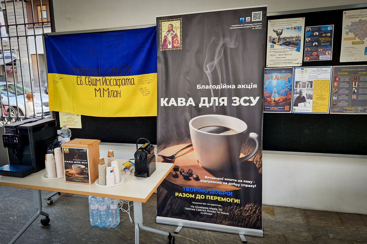 «Caffè per le Forze Armate Ucraine»: come gli ucraini a Milano sostengono i nostri difensori
