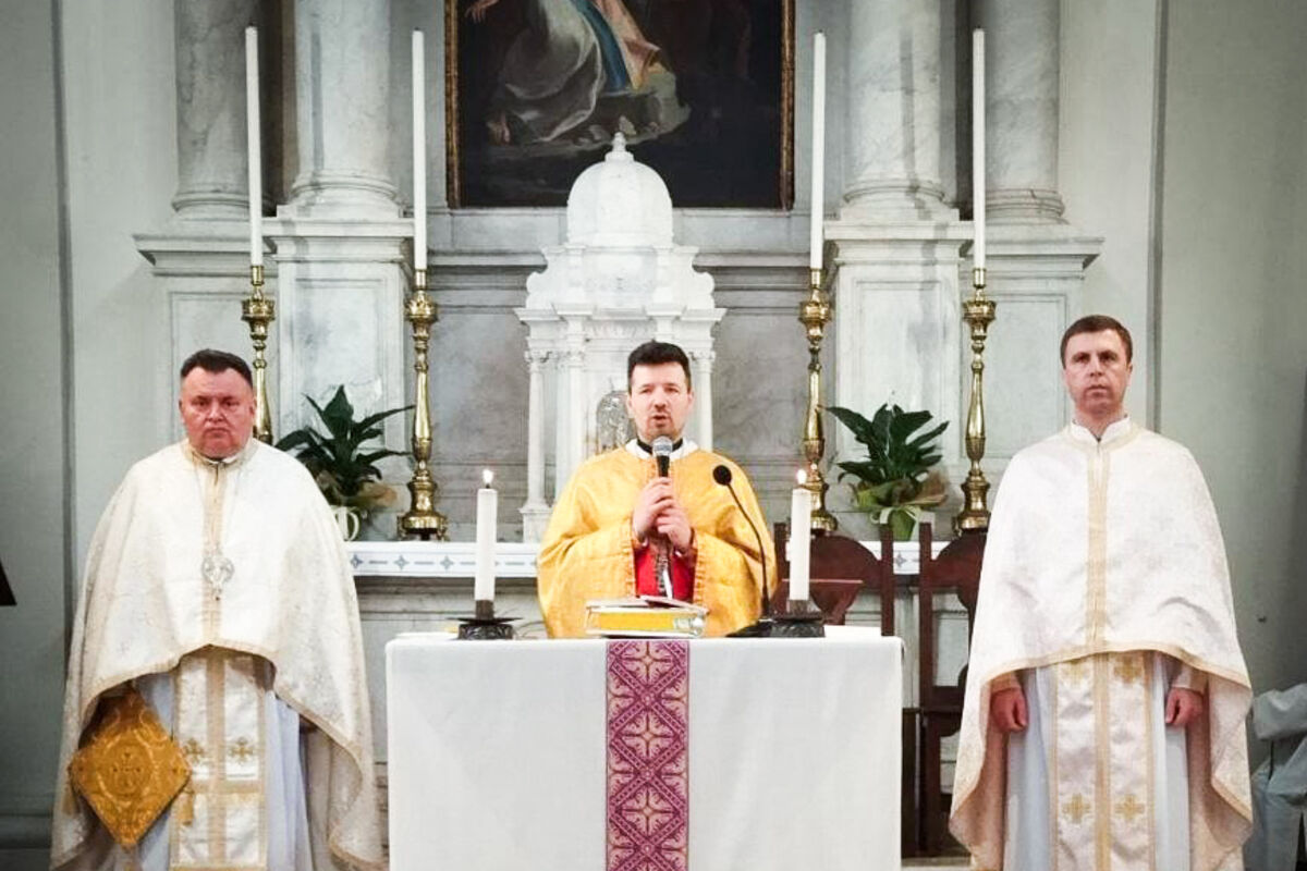 Agli ucraini a Treviso e San Donà di Piave è stato presentato un nuovo sacerdote