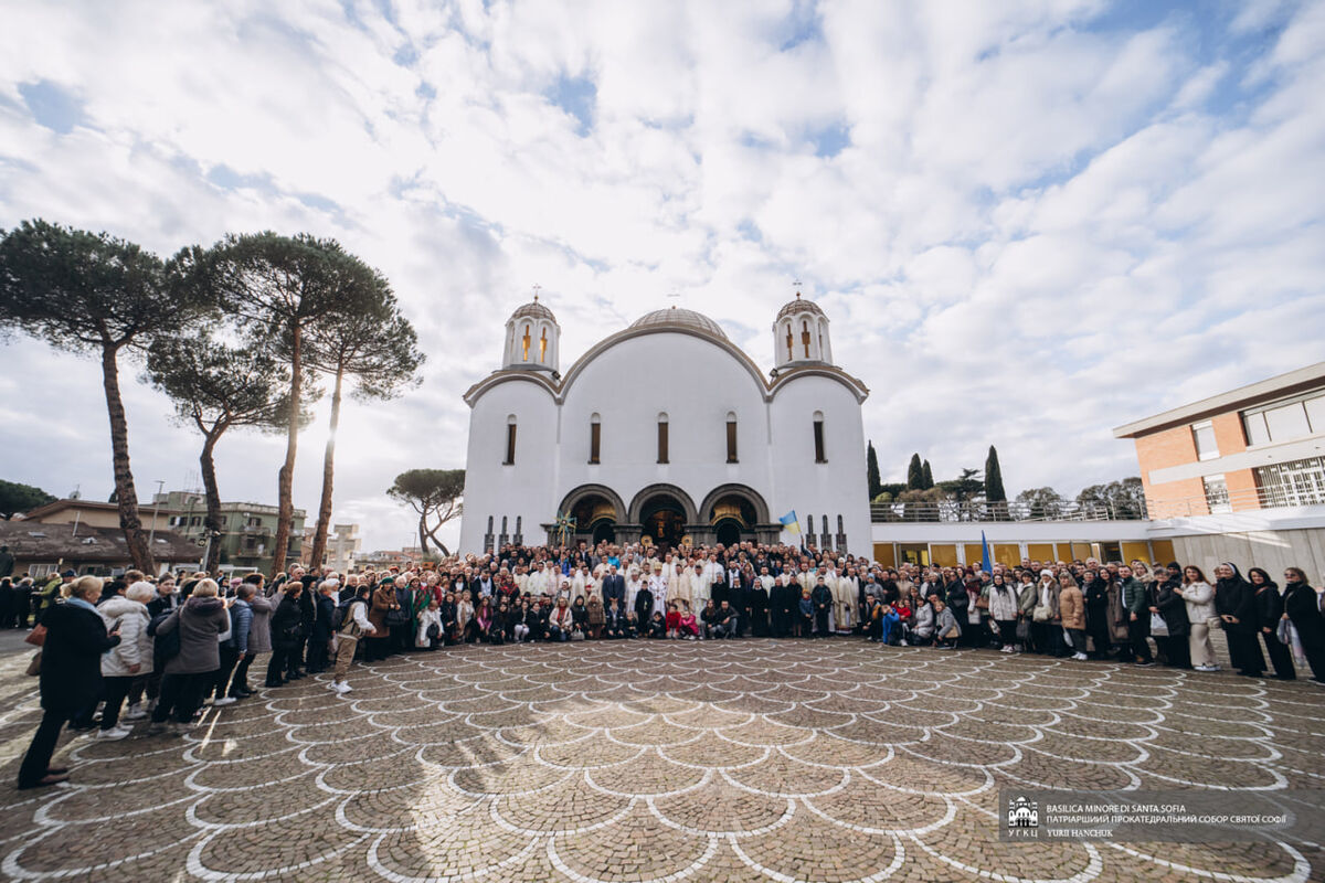 Gli ucraini in Italia hanno partecipato al pellegrinaggio natalizio alla Basilica di Santa Sofia a Roma