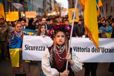 Uniti in preghiera: gli ucraini in Italia hanno commemorato il secondo anniversario della guerra in Ucraina